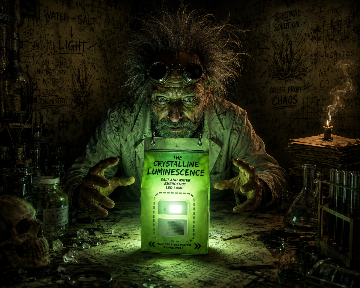 The Crystalline Luminescence - Ancient science, rugged survival, pure light.