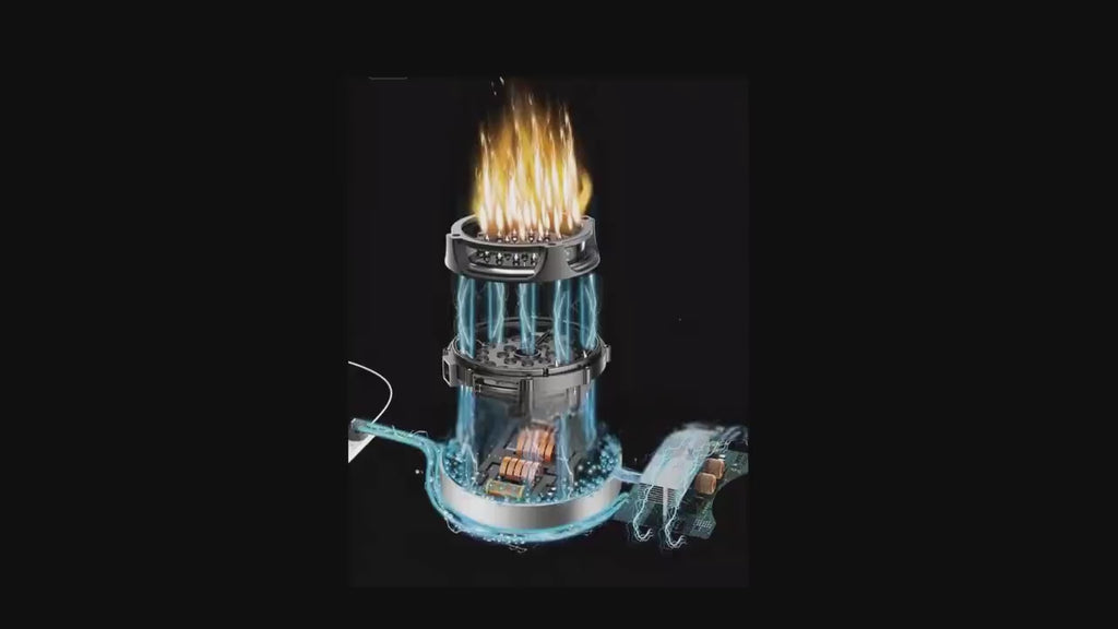 Precision Heating Unit - Harnessing raw energy for cooking.